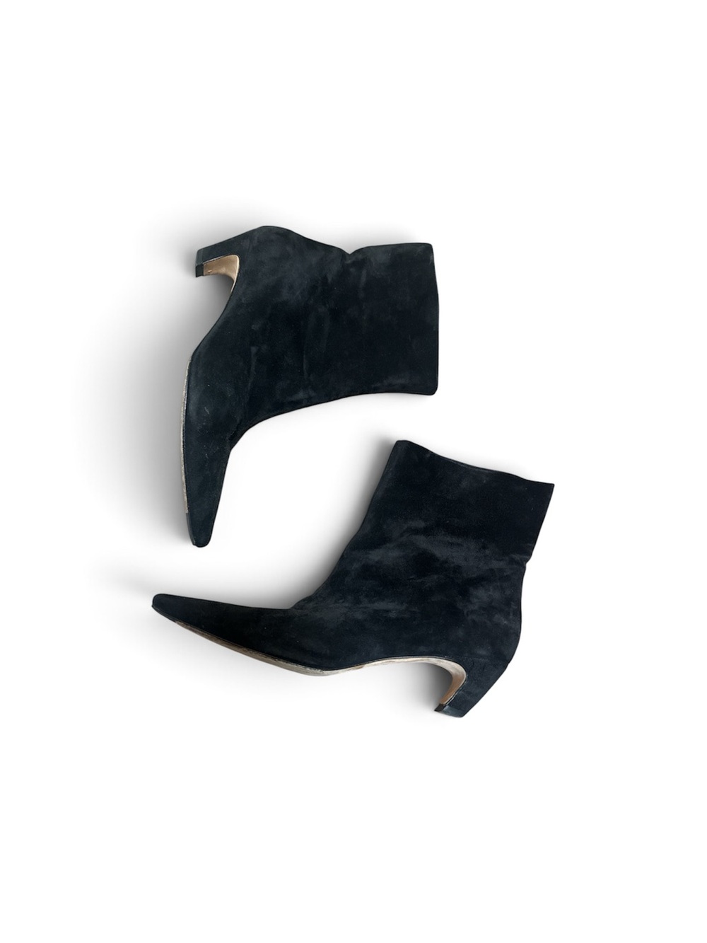 Khaite Black Suede “Arizona” Ankle Boots size 37.5